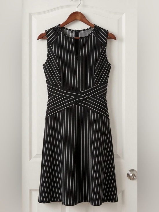 Dresses & Skirts - Pinstripe Fit-and-Flare Dress